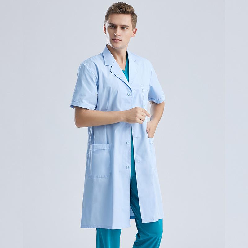 Doctor's Thick White Lab Coat for Hospital and Pharmacy - Spring/Autumn Wear