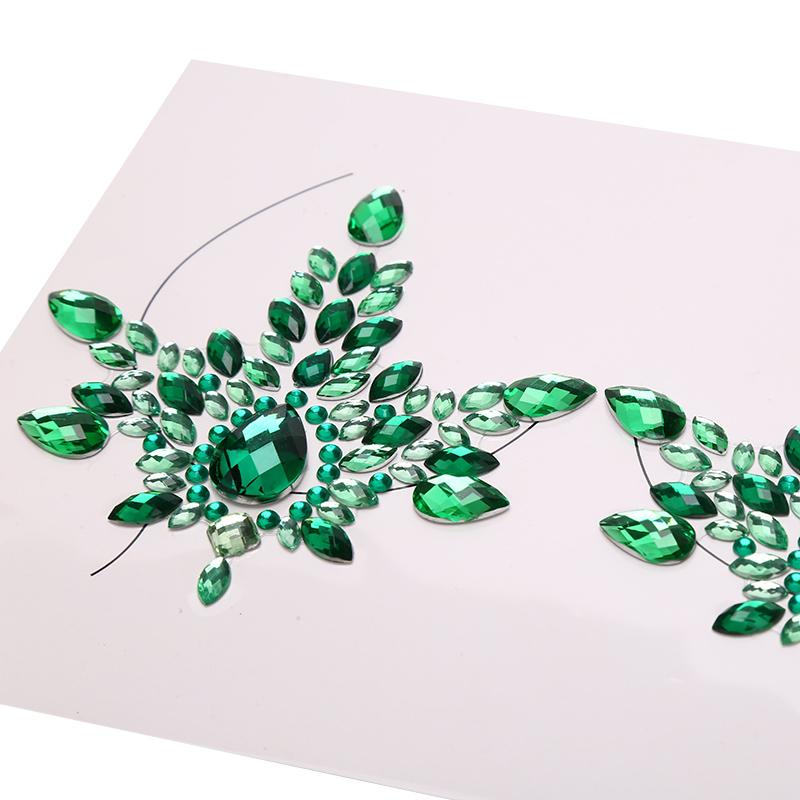 Akryl krystall brystvorte deksel klistremerke selvklebende bryst bryst lim sexy klistremerker