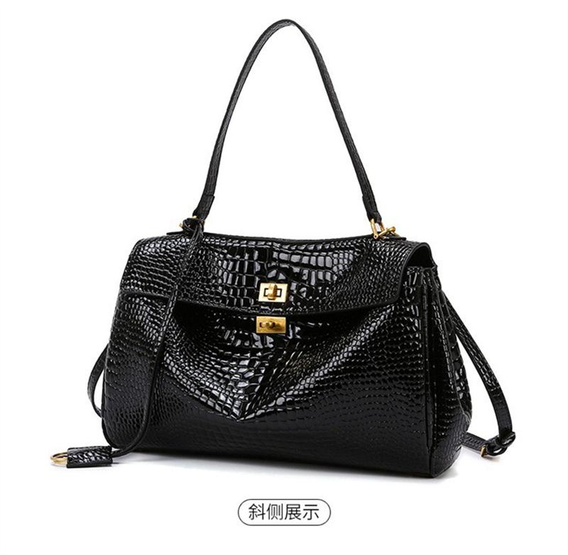 B-Home Damen Rodeo Tasche Neues Modell Große Kapazität Pendler Handtasche Stilvolle Tote Bag mit Hochwertigem Gefühl (30cm<Max Length<50cm) black