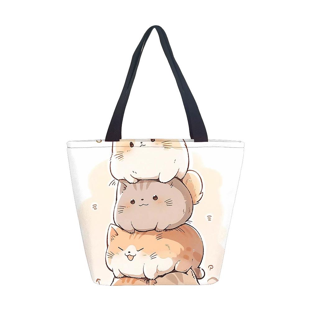 Women's Handbag No Theme Girl Shoulder Bag Printed Canvas Bag Fashion Trend Large Capacity Tote Bag