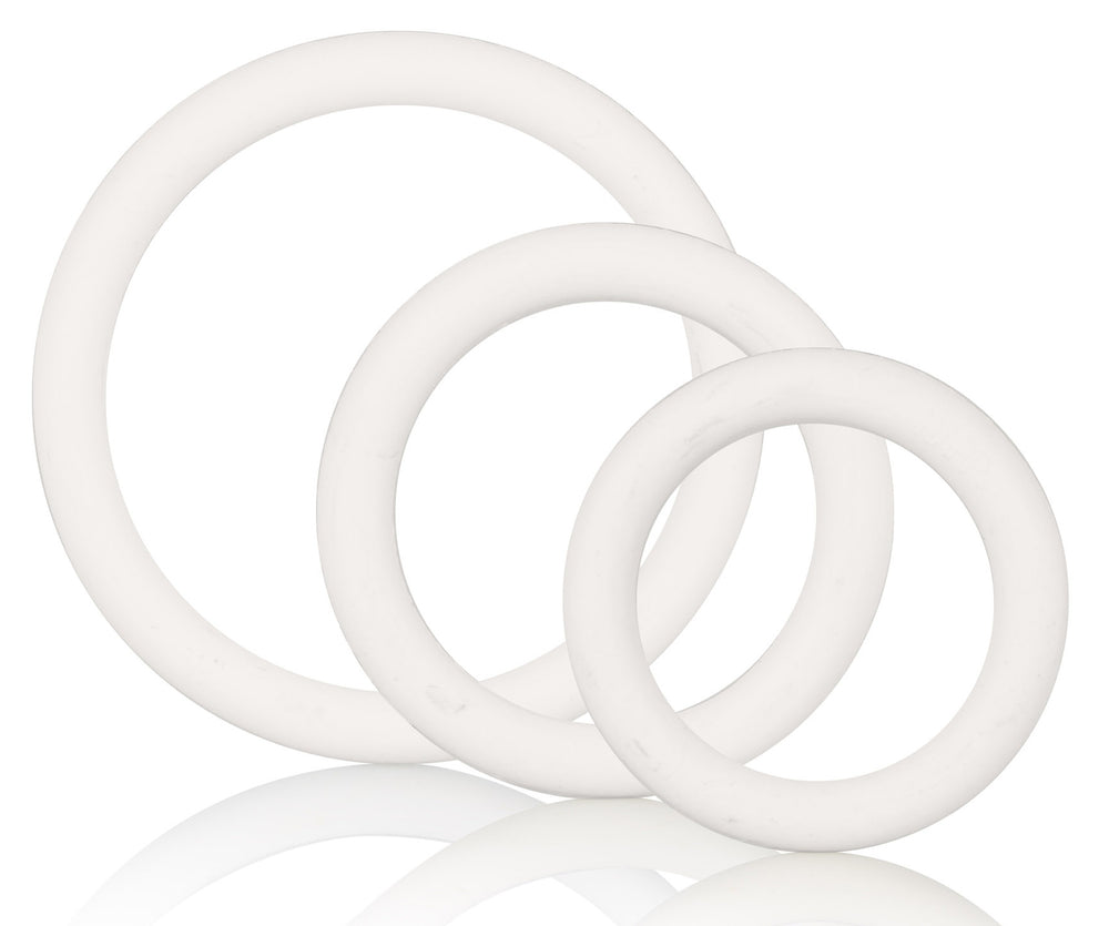 Set of 3 Soft Cockrings White - Calexotics - Flexible Cockrings