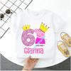 Peppa Pig 1-8 years old children' Polyester short-sleeved boys' sports shirt, girls' casual top with digital print, summer T-shirt