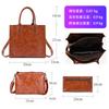New Fashion Personalized Shoulder Handbag Oil Wax Leather Messenger Bag Fashion Mother and Child Three-piece Set