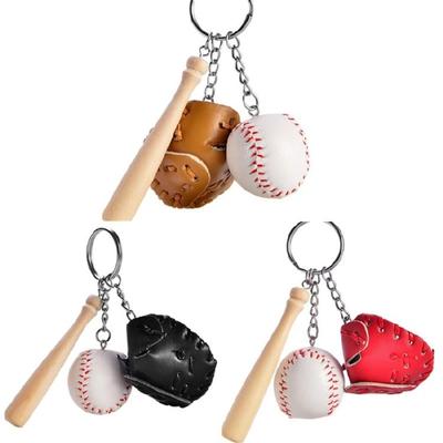 6Pcs Baseball Key Holder for Men Women Baseball Pendant Keychain for Kids Birthday Party Christmas Stocking Fillers
