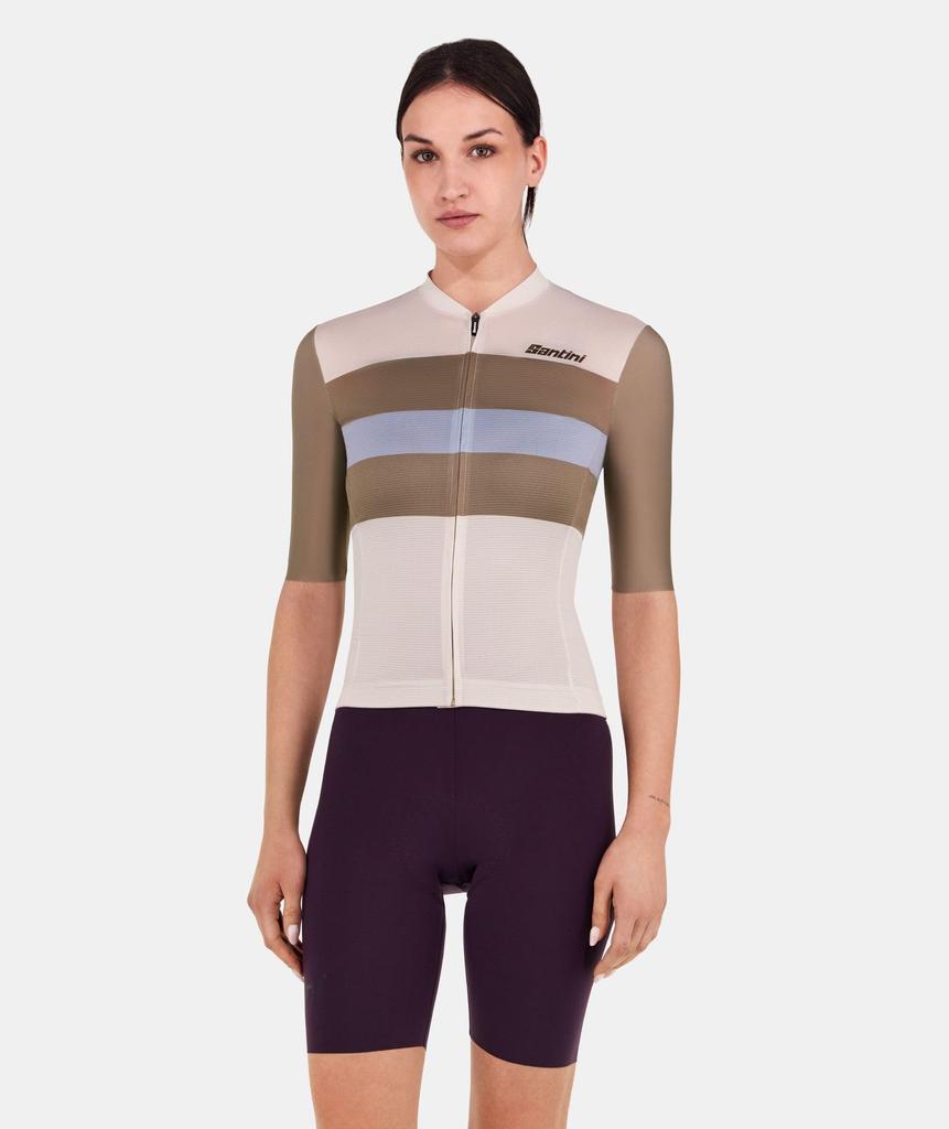 Santini SLEEK BENGAL Cycling Sleek with Rear Military 5S94675CECOBENG Jersey, Unisex, Spring/Summer, Fit, Pocket, Green/Blue (Size Small), [Authentic]