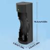 Portable Type C Interface Charging Adapter 1-Slot Charger Supports Multiple Lithium Battery Types Including 18650