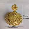 2025 Mini Crown Retro Copper Hollow Out Incense Stick Burner Holder Golden Arab Burner Catcher Home Decoration Sandalwood Censer
