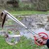 Stainless Steel Pliers with Red Handle and Anti Slip Teeth Clip Are Suitable for Outdoor Crab Rice Field Eel Fishing Tools