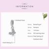 WOSTU 925 Sterling Silver Cute Cat Animal Charms Pendant for Original 3mm Bracelets & Necklaces