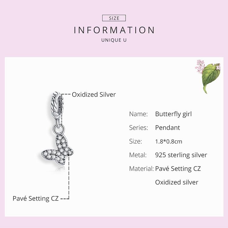 WOSTU 925 Sterling Silver Cute Cat Animal Charms Pendant for Original 3mm Bracelets & Necklaces