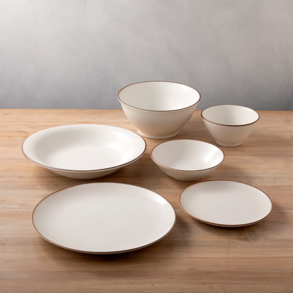 Made In Mino Gifu Dinnerware 23cm 16cm 14cm Free Donburi Oval Made In Japan, Region, Prefecture. Simfe. 6-Piece Set Plate, Plate, Bowl, Bowl, Bowl,