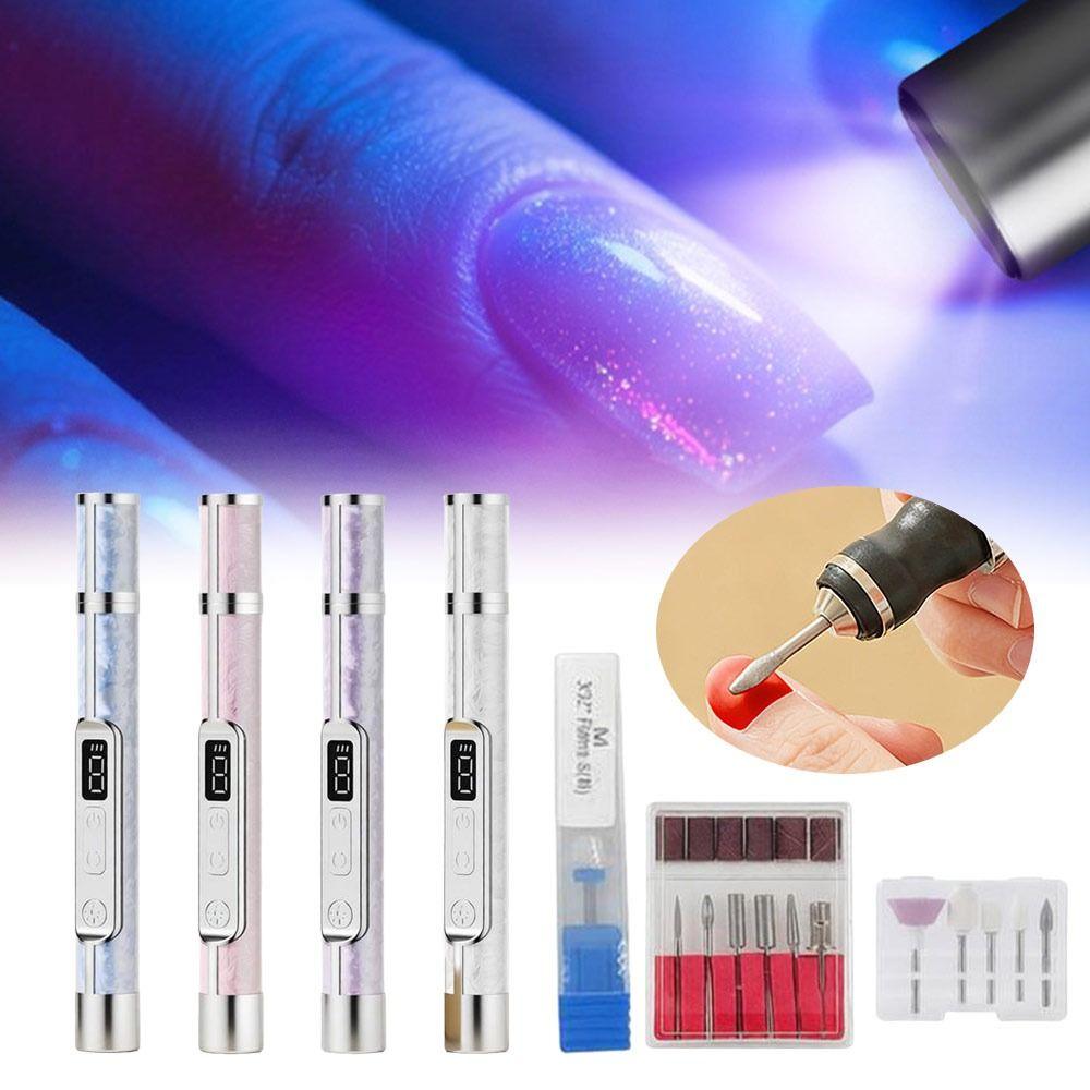 Portable Manicure and Pedicure Machine Rechargeable Nail Polisher New Nail Drill