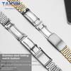 20mm 19mm 18mm Curved end Watchband for Omega De Ville 424 Old Seamaster Stainless Steel Watch Strap Men's Bracelet accessories