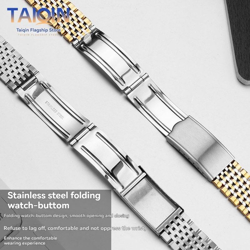 20mm 19mm 18mm Curved end Watchband for Omega De Ville 424 Old Seamaster Stainless Steel Watch Strap Men's Bracelet accessories