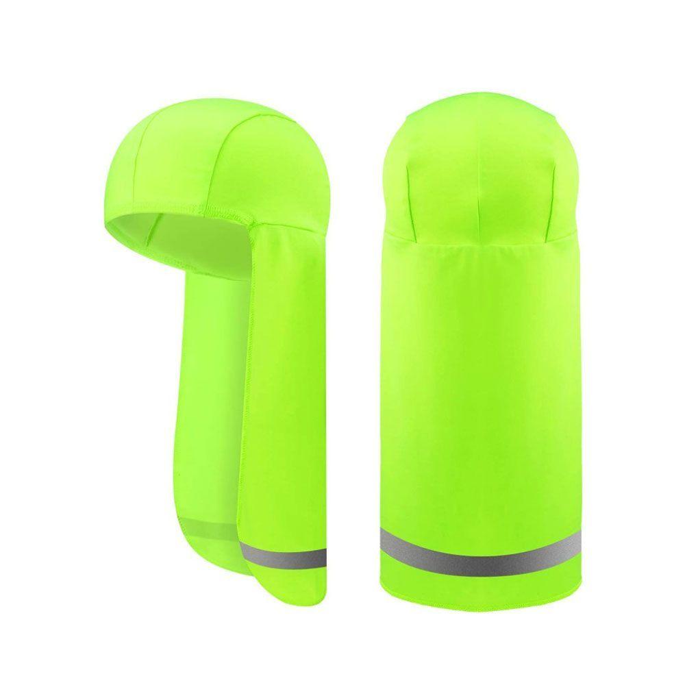 

with Reflective Stripe Cooling Breathable Skull Caps Sun Runner Cap Elastic Sun Shade Hat Neck Wrap зелений