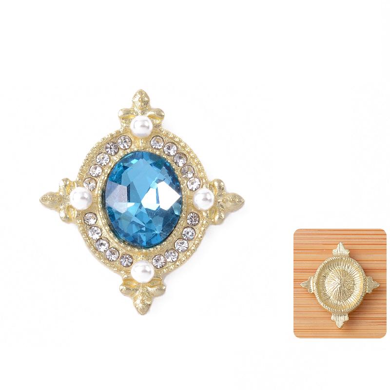 21*24Mm Metal Flatback  Buttons Shoes/Clothing Ornaments Handmade Diy Jewelry Accessories