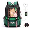 Cute LABUBU cartoon printed backpack for junior high school students with large capacity ins wind school bag