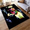 Colorful Pop Art Style Man with Sunglasses Non-slip rug suitable for living room and bedroom sofas sofas