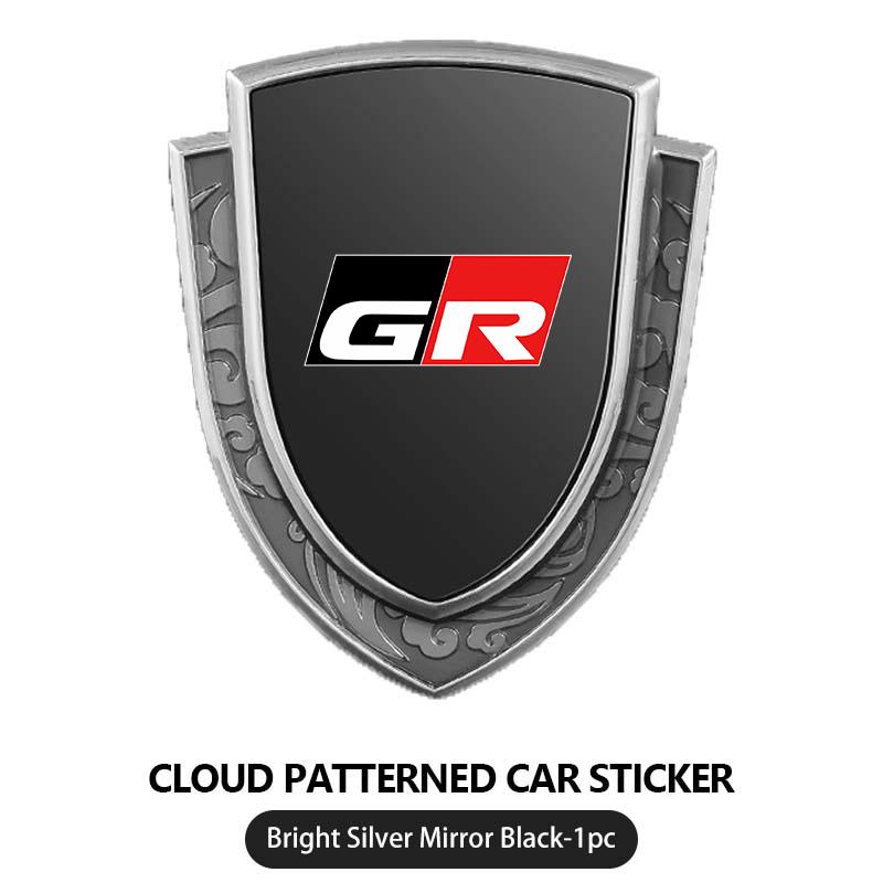 

3D Metal Car Side Body Trunk Decoration Emblem Sticker Shield Styling For Toyota CHR Land Cruiser RAV4 Camry Fortuner Venza
