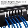 1U Cable Management Horizontal Mount 12/24 Slot Metal Wiring Duct 19inch Server Rack Wire Organizer Internet Cafe Wiring