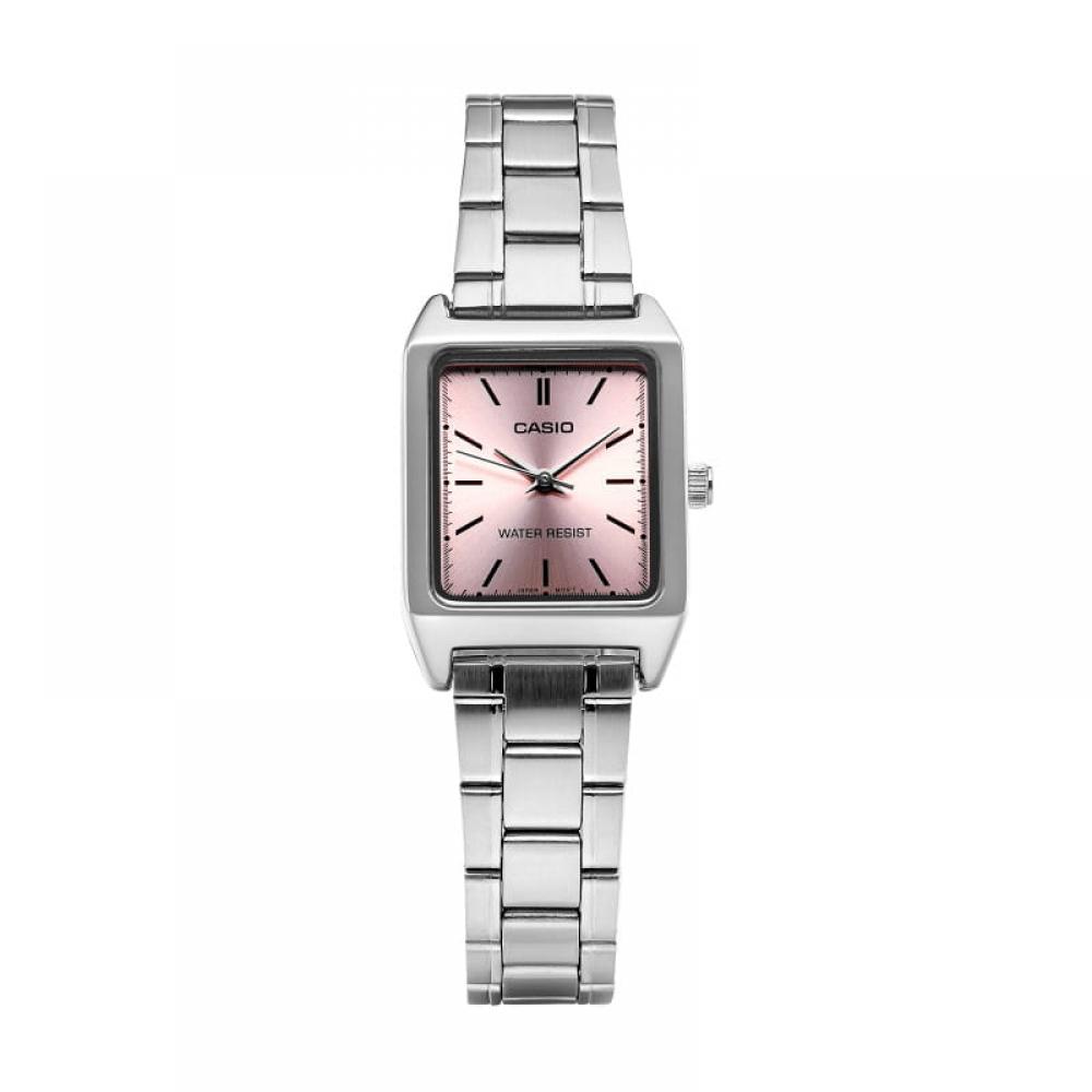 Casio Ltp V007d 4eudf  Ltp V007d 4e  Analog Square Sat Student Women S Metal Watch