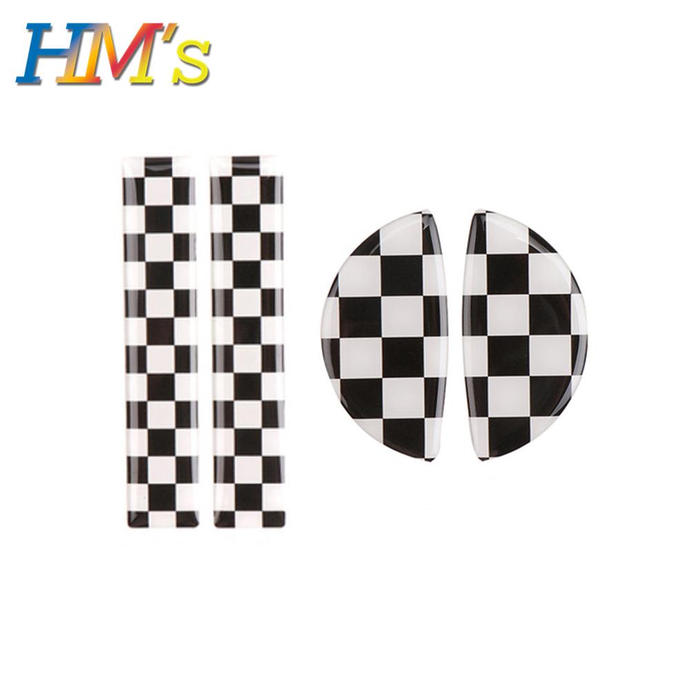 Interior Car Decoration Accessories Front Rear Door Handle Sticker Car Decal Styling Accessories For Mini Cooper F55 F56 F60