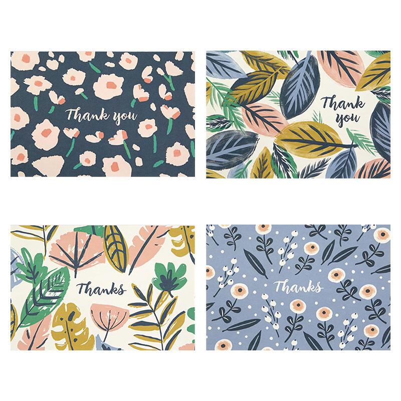 Hand-Painted Floral Thank You Cards - Blank Gift, Postcard, or Decoration