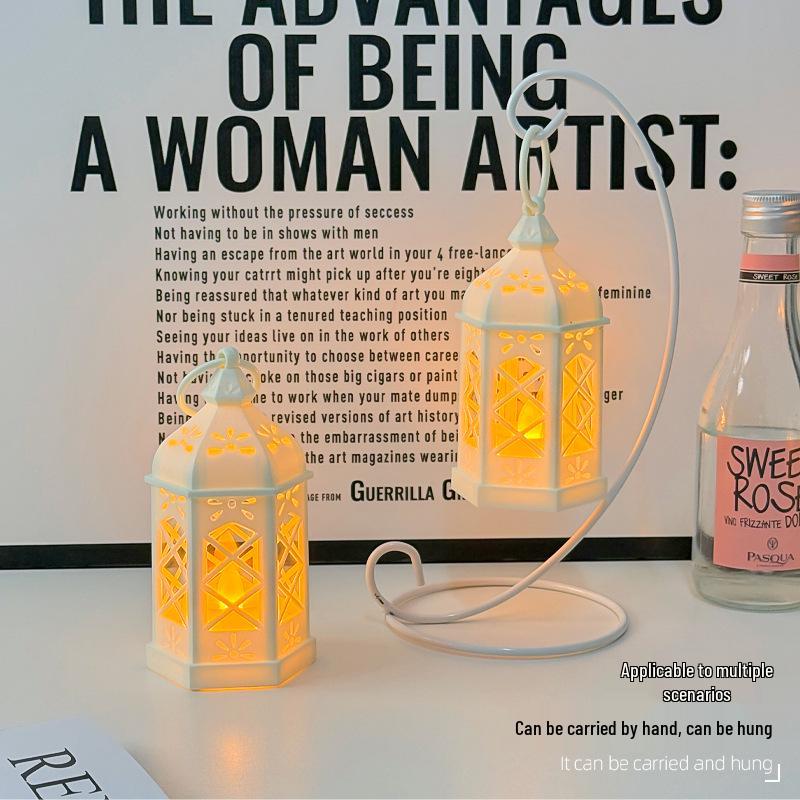 Retro LED Candle Light: Creative Luminous Night Light for Festive Parties and Decor.