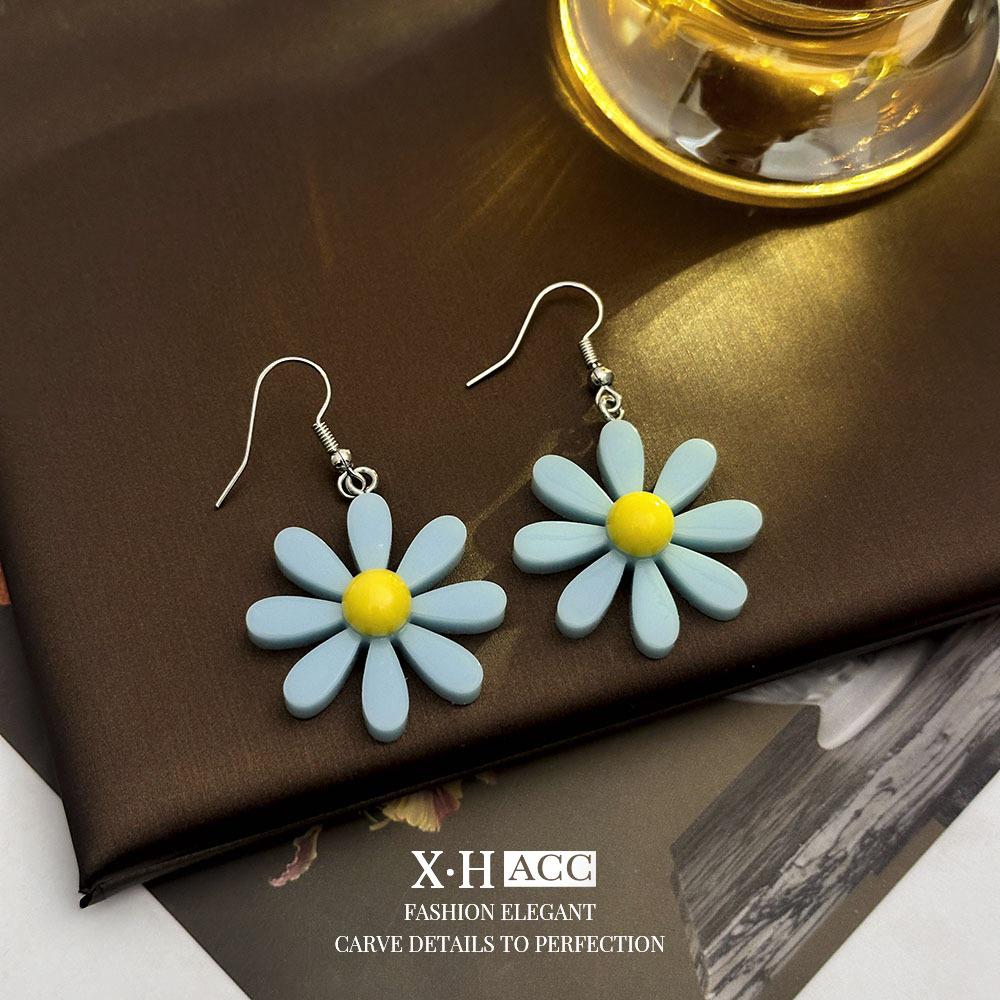 

Серьги-пусеты «Серебряная игла» с синими бабочками и сердечками для женщин - Стиль «Мори-гёрл», Сладкий и роскошный дизайн