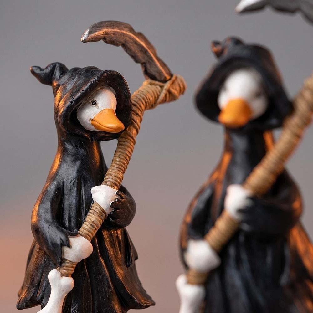 Wasserdichte Halloween-Entenfigur Kreative Geisterkürbis-Skulptur Kinderzimmer