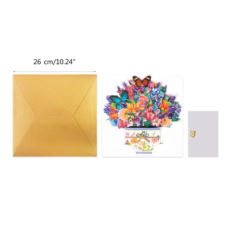 Festives Butterfly Display Table Cards Happy Mother Day Cards 3D Blessing Card X3UC