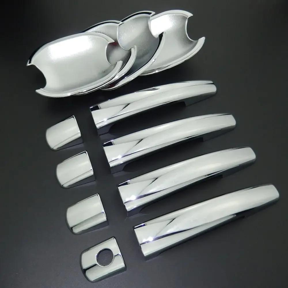 For Peugeot 207 308 3008 For Citroen C4 C6 Jumpy ABS Car Styling Chrome Side Door Handle Cover & Door Bowl Cover