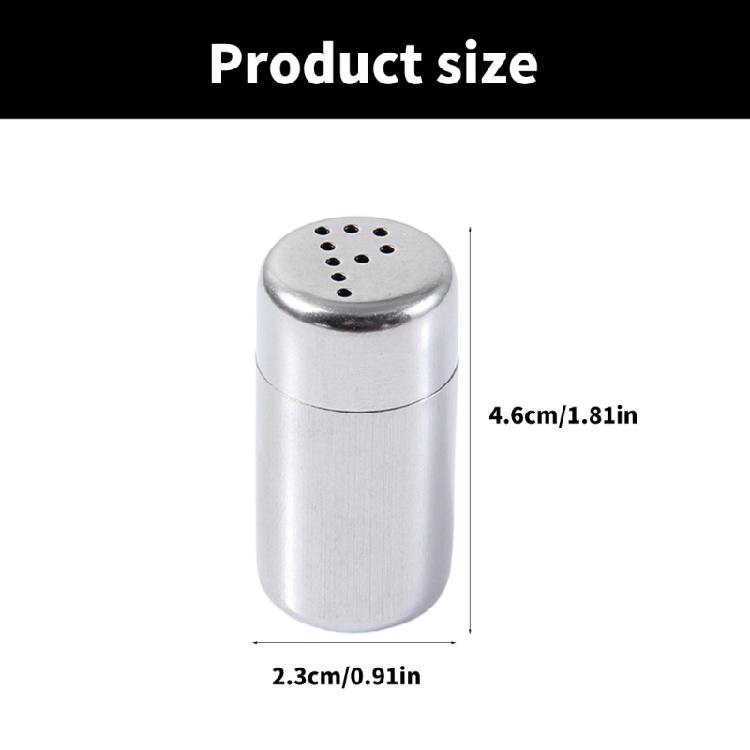 Set van 4 Multifunctionele Roestvrijstalen Zoutvaatjes Kruidenbakje Kruidencontainer voor Kamperen en Buiten Koken