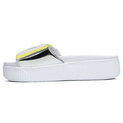 (WMNS) Platform Slide TZ 'White Silver' Women's 369421-01