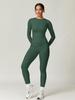 Women's Winter High-Waisted Slimming Yoga Set: Elastic Leggings and Long-Sleeved Jacket