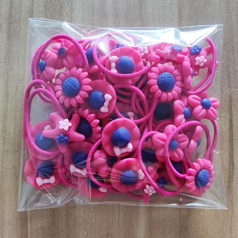20PCS Children Hair Ties Headdress Not Hurt Scrunchies Girls Elastic Hair Band Kids Hair Rope Rubber Band Set Hair Accessories
