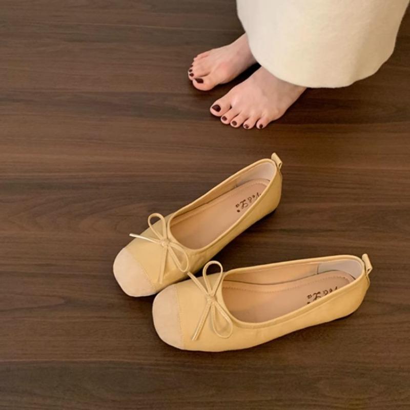 Fashion Butterfly-knot Flats Women ballet Shoes Fashion Mix Colors Single Shoes Ladies Outdoor Daily  Dress Shoes Zapatos Mujer