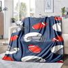 American football Theme Printed Blanket - Perfect for Couch, Bed, Travel & Outdoor Use | Machine Washable, Cozy & Durable.