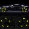 Car Wheel Hub Reflective Sticker Tire Rim Reflective Strips For Mercedes Benz AMG W212 W205 W246 W177 W176 W213 GLC GLE GLS ML Welcome Laser Lamp