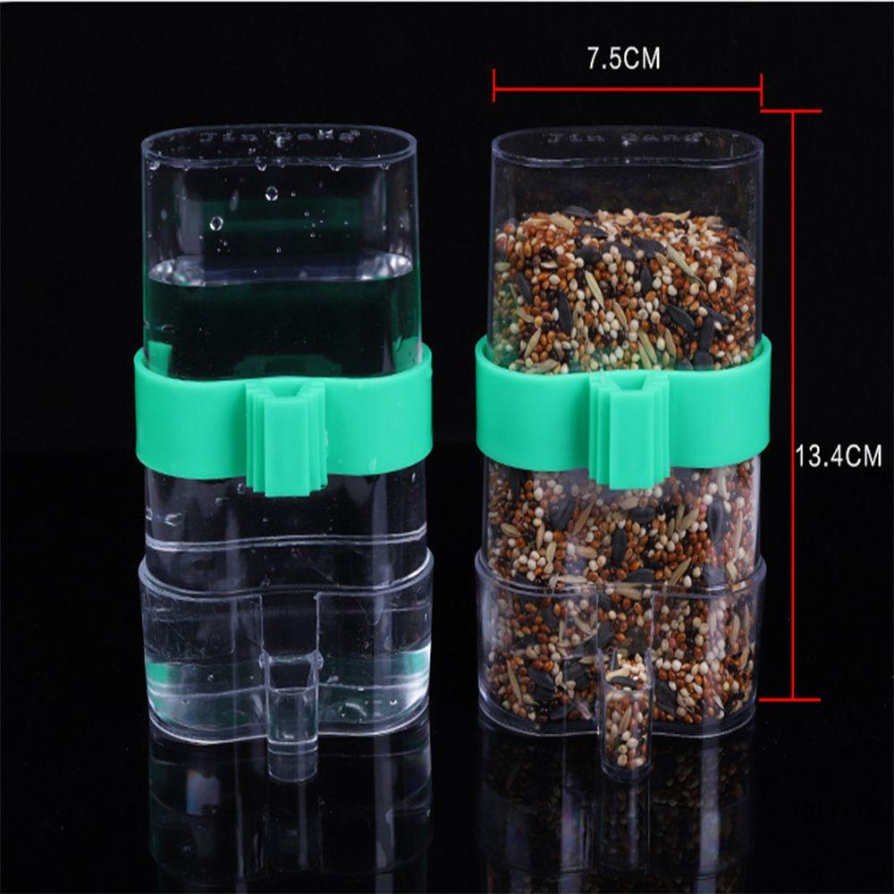 Cage Parrot Feeder Cockatiel Parakeet Water Dispenser Automatic Bird Food Feeder