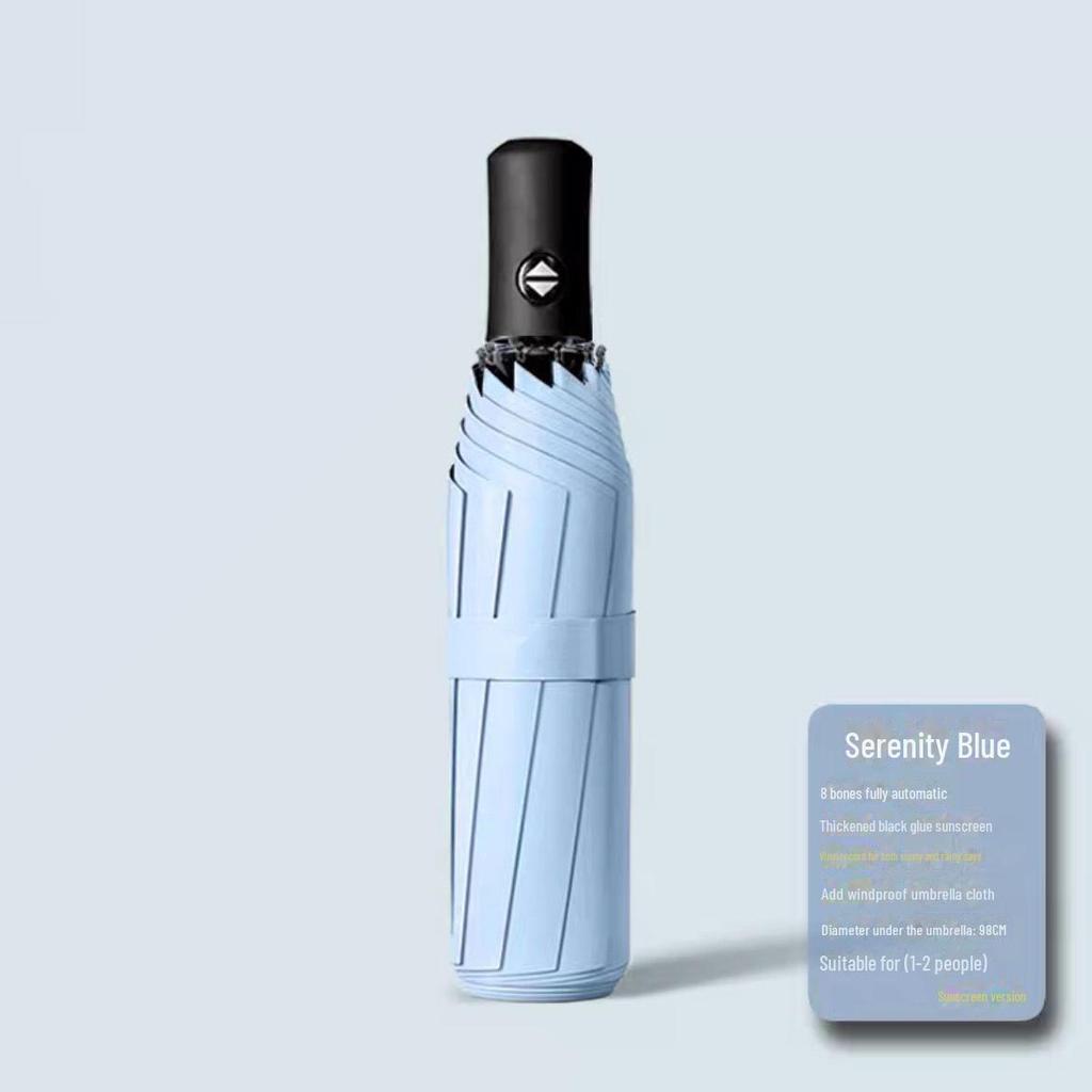 Umbrelă automată pentru femei cu 72 de oase: Rezistent la vant, protectie UV, soare si ploaie Dubla utilizare.