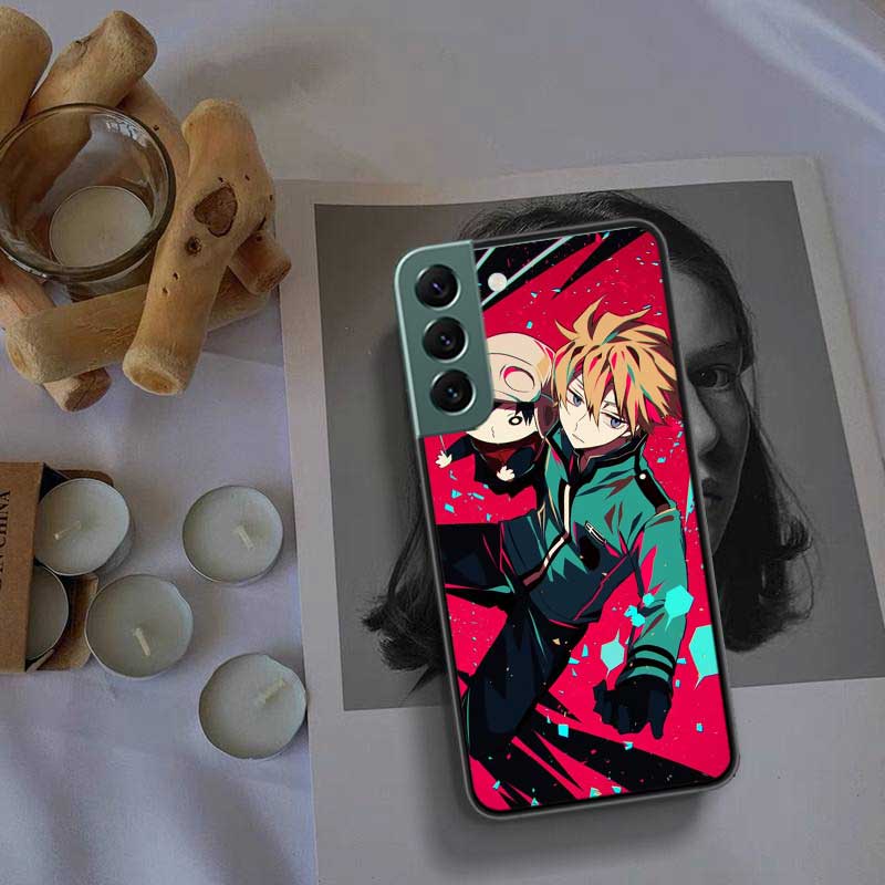 World Trigger Kuga Yuma Etui na telefon Samsung A02 A03 A03S A04 A04S Galaxy A55 A35 A25 A15 S10 Lite A9 A8 A7 A6 Plus A90 A80 Co