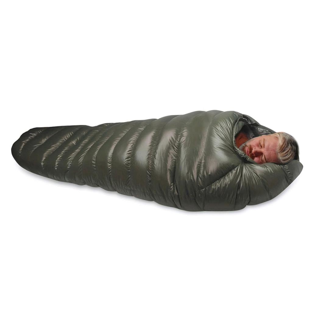 Down Sleeping Bag for Camping Ultralight Adult Sleeping Bag Waterproof and Warm 20D Nylon 1000g