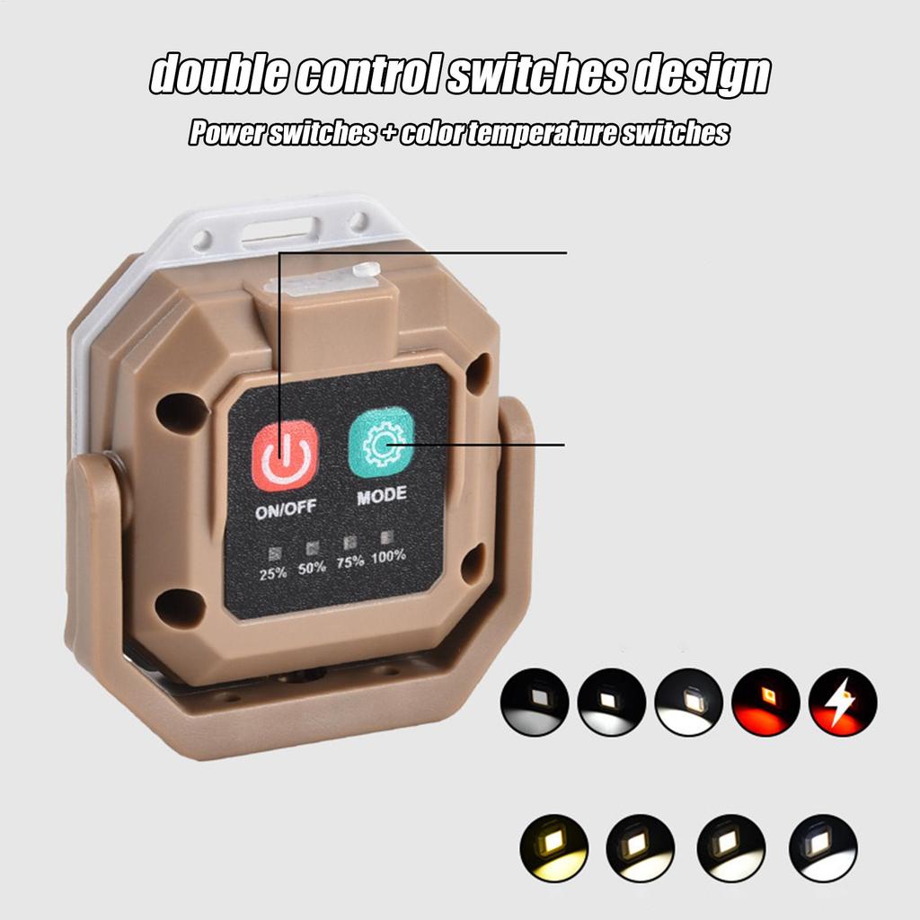 Camping Lights Magnetic Portable Lights For Camping USB Bright Lamp Waterproof For Reading Hunting Job Site Fishing Garage