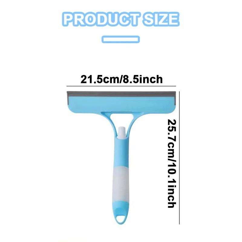3 In 1 Glass Cleaning Wiper with Spray Bottle Multi-Purpose Door Car Windshield Cleaner for Car Window Cleaning Tool