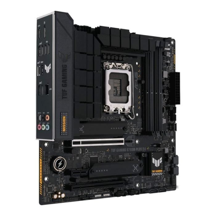 Základní deska - ASUS - TUF GAMING B760M-PLUS D4 - Patice LGA1700 - DDR4 - 64 GB RAM