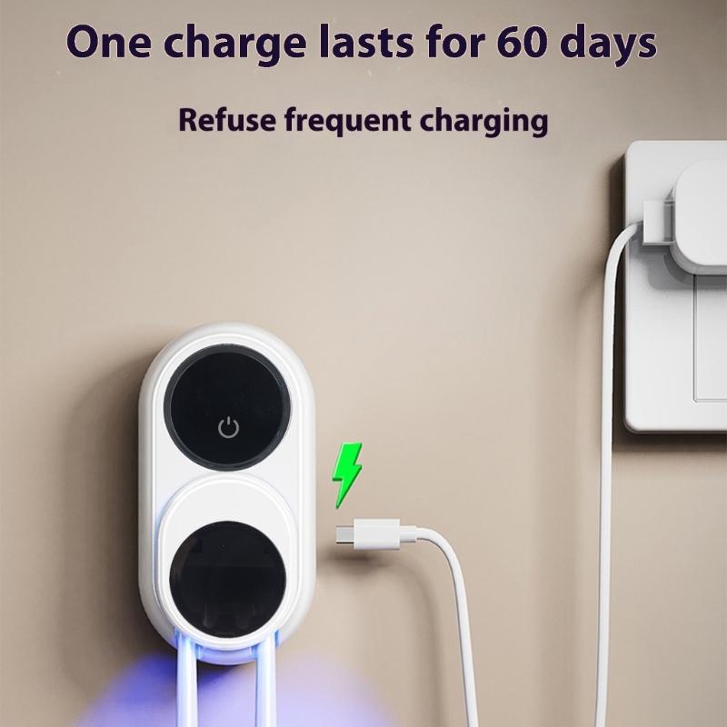 Display Rechargeable Toothbrush Dryer Wall Mounted Holders For 2 Bathroom Organizer