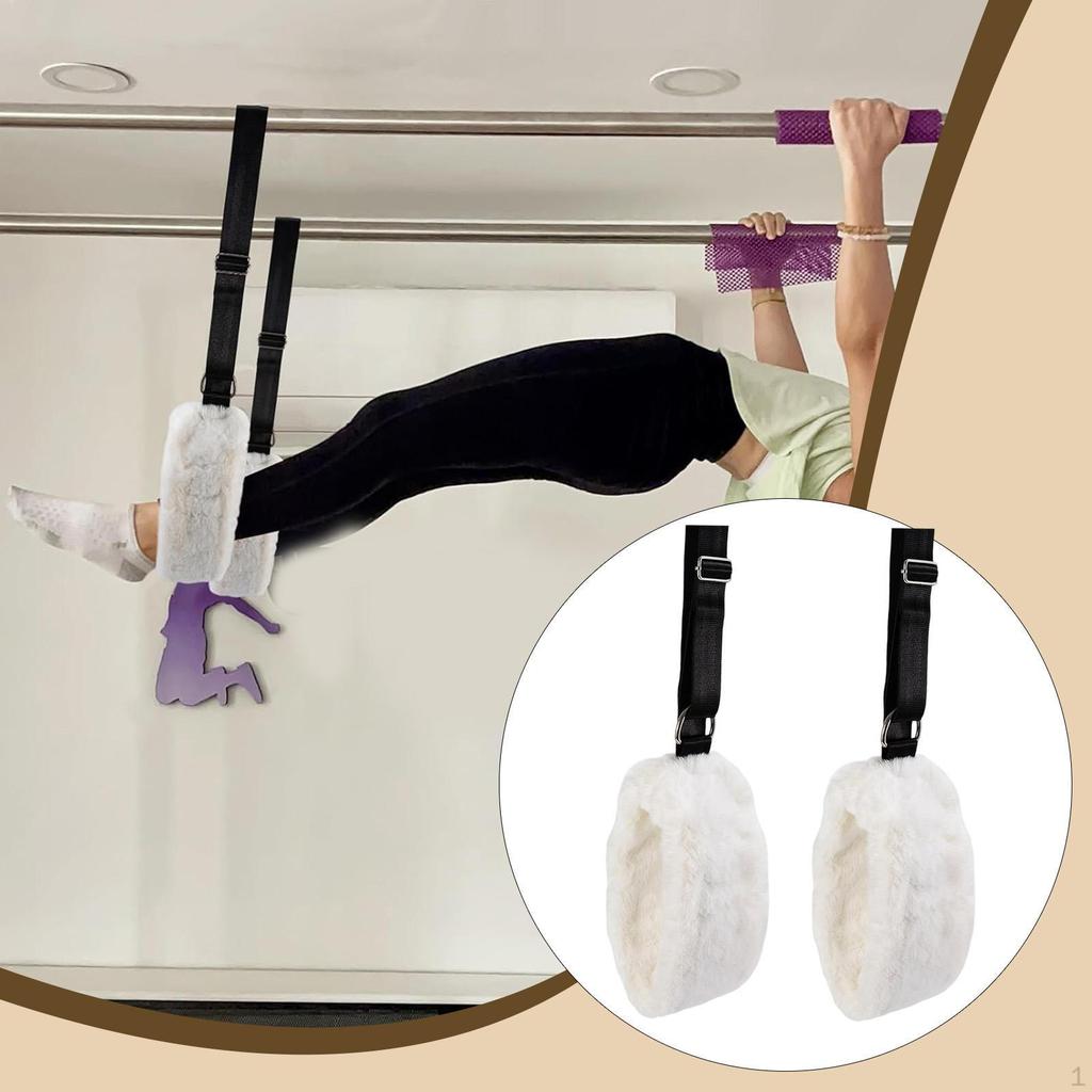 Pilates Straps, Training Accessories, Adjustable, Comfortable Plush Straps for Exercises, Suitable