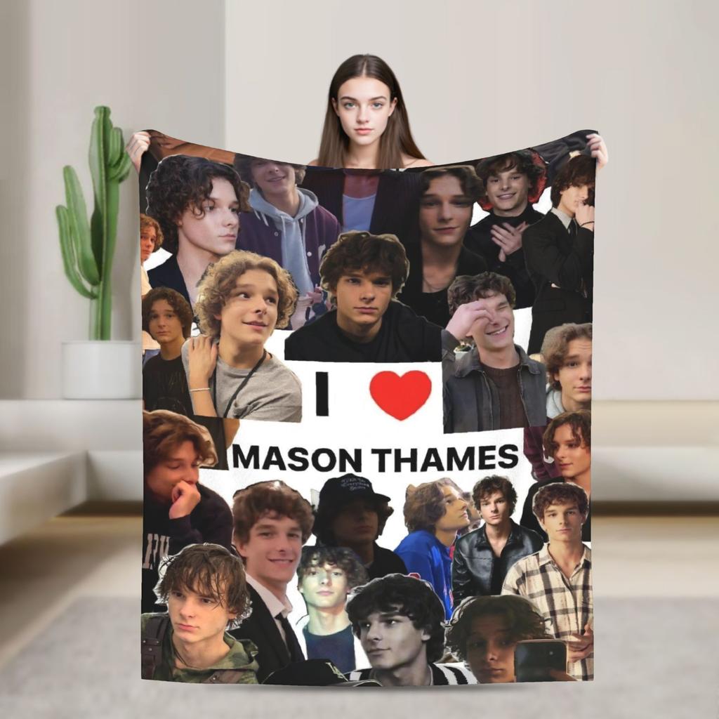 American Mason Thames Actor Blanket Quality Warm Soft Throw Blanket Winter Travel Office Living Room Novelty Bedspread