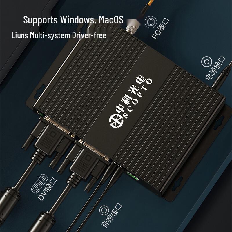 Full HD DVI Video Fiber Optic Extender